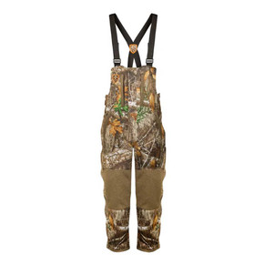 Drake Silencer Bib with Agion Product Image in Realtree Edge