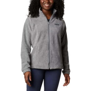 Columbia Women's Benton Springs Full Zip Fleece Jacket image in Light Grey Heather