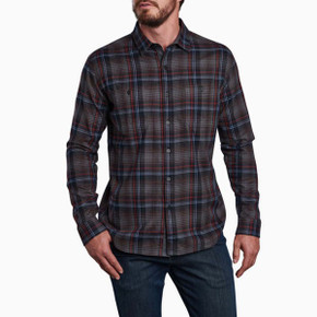 Kuhl Fugitive Flannel Shirt Image in Rustic Smoke