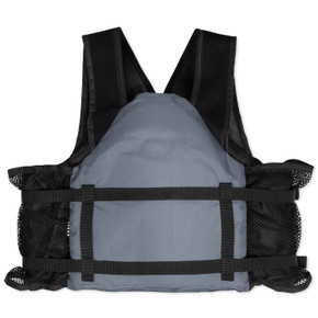 Back image of the Rogers Deluxe Mesh Life Jacket.