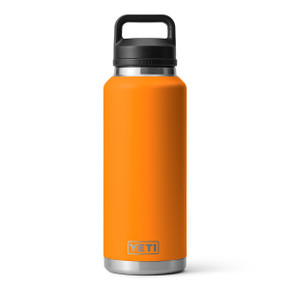 Yeti Rambler 46 oz. Bottle With Chug Cap Image in King Crab Orange