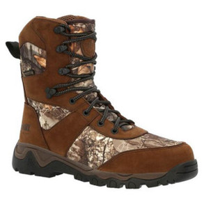 Rocky Red Mountain Waterproof 800G Insulated Boot Image in Realtree Edge