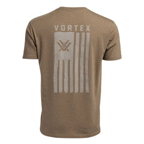 Vortex Salute Short Sleeve T-Shirt Image in Coyote Heather