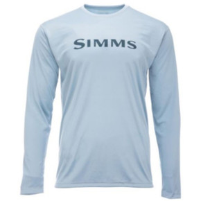 Simms Men's Tech Tee Image in Steel Blue