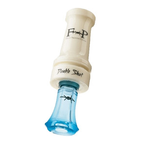 Double Shot Poly Double Reed Duck Call - Ivory/Ice