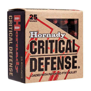 Hornady 38 Special +P 110 Grain FTX Critical Defense, Box of 25