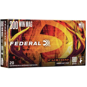 300 Win Mag 180 Grain Fusion Bonded Soft Point, Box of 20