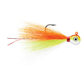 3/8oz Bucktail Jig - Orange Fire UV