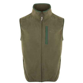 image of Camp Fleece Vest in Olive Dark Green.