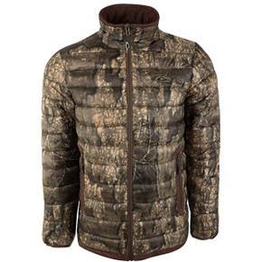 Drake LST (Late Season Technology) Camo Double Down Layering Full Zip Image in Realtree Timber