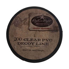 Rig Em Right PVC Decoy Line - 200ft, Clear