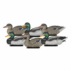 Packable Mallards with Painted Heads, 6 Pack