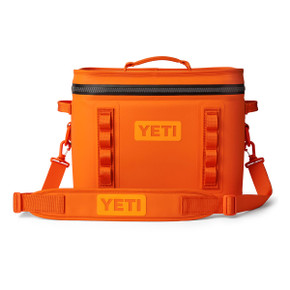 Yeti Hopper Flip 18 Soft Cooler Image in King Crab Orange