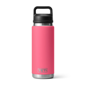 Yeti Rambler 26 oz. Water Bottle with Chug Cap Top Image in Tropical Pink