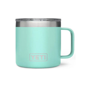 Yeti Rambler 14 oz. Mug with MagSlider Lid Image in Seafoam