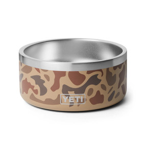 Yeti Boomer 4 Dog Bowl Bottom Front Image in Wetlands Camo