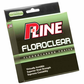 P-Line Floroclear Fluorocarbon Coated Fishing Line image in Mist Green