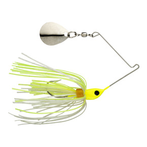 Strike King 1/16 oz. Micro-King Spinnerbait Image in Chartreuse White Skirt