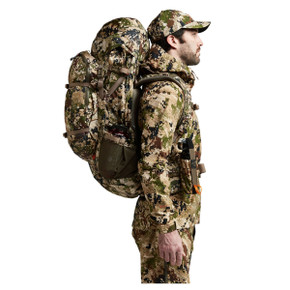 Sitka Mountain Hauler 4000 Hunting Pack Side Image in Subalpine