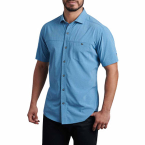 Kuhl Optimizr Short Sleeve Shirt image in Marin Blue
