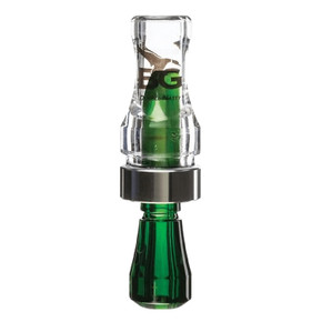 Buck Gardner Double Nasty Poly Double Reed Duck Call Image in Clear-Camo Green