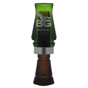 Image of the Buck Gardner Smoke/Camo Green Buck Brush Single Reed Poly Duck Call.