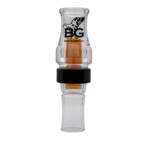 Buck Gardner Speck Hammer Goose Call Image in Clear w/Black Band