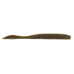 Berkley PowerBait MaxScent Flat Worm 3.6" Image in Green Pumpkin