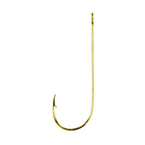 Image of the Eagle Claw 202 Light Wire Aberdeen Hook in Gold