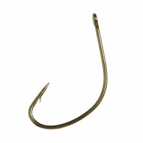 Image of the Eagle Claw Lazer Kahle Offset Hook in Bronze