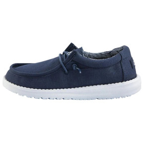 Hey Dude Youth Wally Boy's Shoes in Navy