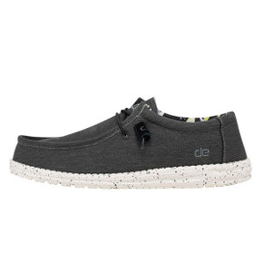 Hey Dude Youth Wally Stretch Shoes in Black