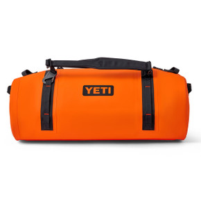 Yeti Panga 75L Waterproof Duffel Front Image in Orange/Black