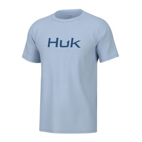 Huk Men's Logo Tee Front Image in Ice Water