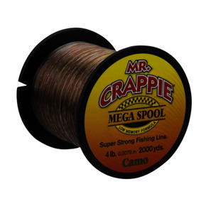 Lews Mr. Crappie Monofilament Mega Spool Image in Camo
