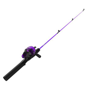 Zebco Dock Demon Purple 30" 1 Piece Spincast Rod and Reel Combo