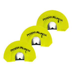 Phelps Game Calls Amp Pitch Black Series Diaphragm Elk Calls 3 Pack Image