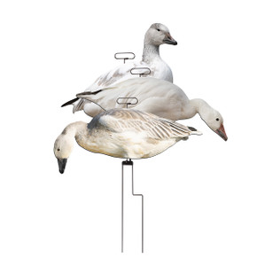 FLATS Magnum Snow/Juvie Goose Motion Silhouette Decoys - 12 Pack