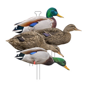 FLATS Standard Mallard Duck Silhouette Decoys - 12 Pack