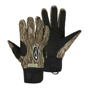 Drake EST Refuge HS GORE-TEX Gloves Image in Mossy Oak Bottomland