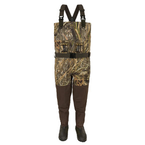 Drake Waterfowl Uninsulated Guardian Elite Vanguard Breathable Waders Image in Mossy Oak Habitat Drake Waterfowl Uninsulated Guardian Elite Vanguard Breathable Waders Image in Mossy Oak Habitat