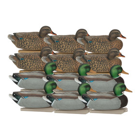GHG Decoy Systems Essential Series Standard Floating Mallard Decoys 12 Pack Image