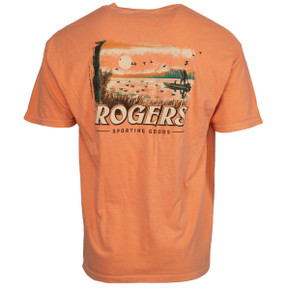 Rogers Sporting Goods Old School Waterfowl Painting T-Shirt, View of the Back