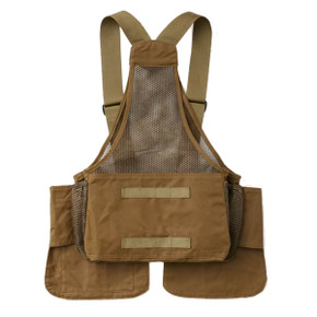 Filson Mesh Game Bag, Dark Tan Variation Back View Dark Tan-Blaze Orange