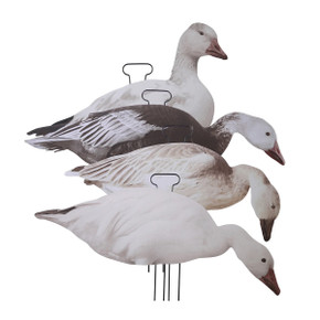 FLATS Snow/Juvie/Blue Goose Standard Silhouette Decoys - 12 Pack