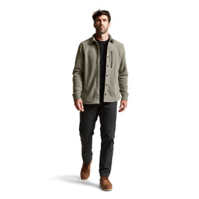 Model Image of the Sitka Snowcrest Long-Sleeve Shirt.