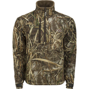 Drake MST 1/4 Zip Hole Shot Hooded Windproof Eqwader Image - Realtree Max 7 Drake MST 1/4 Zip Hole Shot Hooded Windproof Eqwader Image - Realtree Max 7