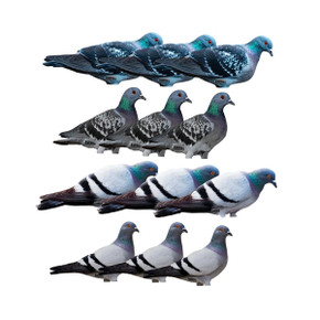 Pro-Grade Pigeon Silhouette Decoys