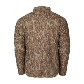 Thacha L-3 PrimaLoft Insulated Jacket Back Image in Mossy Oak Bottomland