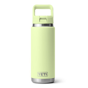 Yeti Rambler 26 oz. Water Bottle with Color-Matched Straw Cap Image in Grasshopper